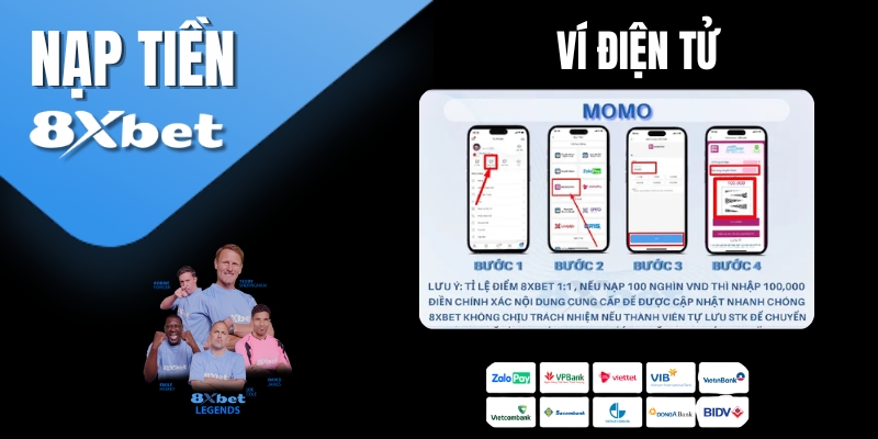 Nạp tiền qua Ví điện tử (Momo/ZaloPay/Viettel Money)